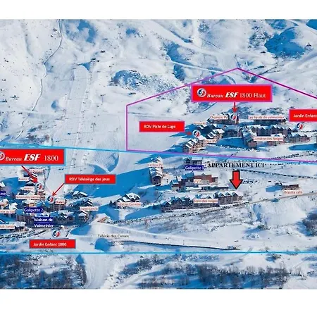 Spacieux 37m2-t3-rdc-6 Personnes-100m Remontees Valmeinier